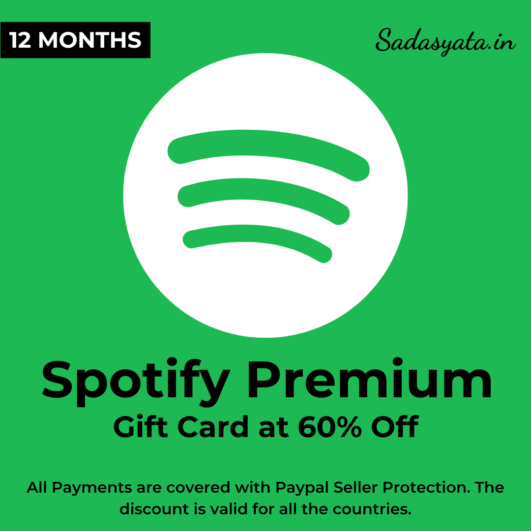 Spotify Premium1 Year GLOBAL at 70% Off